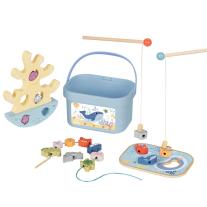 Дървена игра 3в1 Tooky Toy Риболов