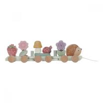 Дървено влакче за дърпане от модули Little Dutch, Fairy Garden