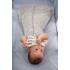 Детски спален чувал от органичен памук BabyBliss, Dreamy Zzz, 3.5 TOG, Grey, 6-18 м