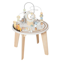 Детска дървена образователна маса с лабиринт и мъниста Ginger Home