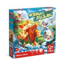 Детска настолна игра 3в1 Hape, Котешки остров