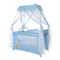 Детска сгъваема кошара на 2 нива Lorelli - Magic sleep, Sleeping bear, Blue moon