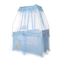 Детска сгъваема кошара на 2 нива Lorelli - Magic sleep, Sleeping bear, Blue moon