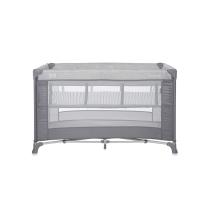 Детска сгъваема кошара на 2 нива Lorelli - Torino, Grey striped elements