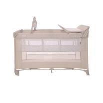 Детска сгъваема кошара на 2 нива Lorelli - Torino Plus, Fog striped elements