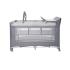 Детска сгъваема кошара на 2 нива Lorelli - Torino Plus, Grey striped elements