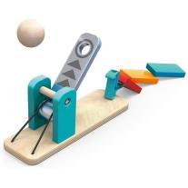 Детски дървен комплект за игра Hape, Домино, Фабрика