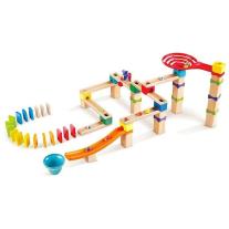 Детски дървен комплект за игра Hape, Домино, Състезателна писта