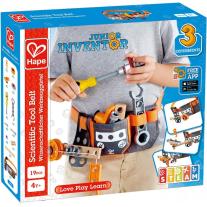 Детски дървен комплект за игра Hape, Млад изобретател, Колан с инструменти