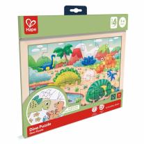 Детски дървен пъзел Hape, Динозаври