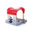 Детски комплект за игра Hape, Интерактивна ЖП гара, 5 части