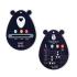 Детски спален чувал от органичен памук BabyBliss, Follow Your Heart, 1 TOG, 0-6 м