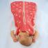 Детски спален чувал от органичен памук BabyBliss, Lovely Apples, 1 TOG, 6-18 м