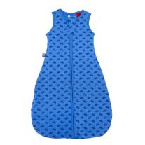 Детски спален чувал от органичен памук BabyBliss, Blue Cars, 1 TOG, 0-6 м