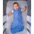 Детски спален чувал от органичен памук BabyBliss, Blue Cars, 1 TOG, 18-36 м