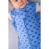 Детски спален чувал от органичен памук BabyBliss, Blue Cars, 1 TOG, 18-36 м