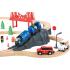 Дървено влакче с релси и спасителни коли Tooky Toy