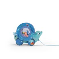 Дървена играчка за дърпане Moulin Roty, Морско лъвче