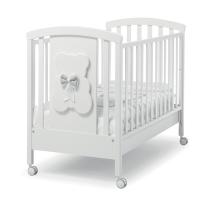 Дървено легло Erbesi DUDU White Grey
