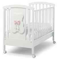 Дървено легло Erbesi DUDU White Pink