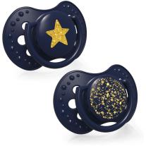 Силиконови залъгалки Stardust, Lovi, 2бр, 0-3 м