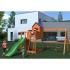 Дървена детска площадка с пързалка и люлки Fungoo TREEHOUSE