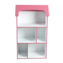 Детска етажерка къщичка Ginger Home за съхранение на книжки и играчки SUPER GIRL, Розова