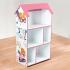 Детска етажерка къщичка Ginger Home за съхранение на книжки и играчки SUPER GIRL, Розова