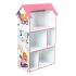 Детска етажерка къщичка Ginger Home за съхранение на книжки и играчки SUPER GIRL, Розова