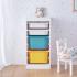 Етажерка с кутии за играчки Ginger Home Бяла