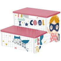 Детско дървено стъпало-столче Ginger Home Super Girl