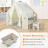Детска дървена къща за игра с тента 6в1 Ginger Home
