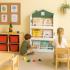 Детска Етажерка за Книги и Играчки GINGER HOME Къщичка, 3 Рафта, Дърво, 60x12x106 см