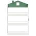 Детска Етажерка за Книги и Играчки GINGER HOME Къщичка, 3 Рафта, Дърво, 60x12x106 см