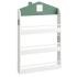 Детска Етажерка за Книги и Играчки GINGER HOME Къщичка, 3 Рафта, Дърво, 60x12x106 см