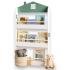 Детска Етажерка за Книги и Играчки GINGER HOME Къщичка, 3 Рафта, Дърво, 60x12x106 см