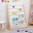 Детска Етажерка за Книги GINGER HOME, 6 Рафта, Дърво, Монтесори 64x30x79 см