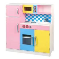 Детска Дървена Кухня с Цветен Дизайн GINGER HOME
