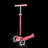 Детска тротинетка Globber със светещи колела PRIMO PLUS GLOW LIGHTS, Корал