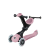 Тротинетка със седалка 5 в 1 GLOBBER GO UP DELUXE LIGHTS ECOLOGIC 360° - розова