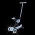 Тротинетка със седалка 5 в 1 GLOBBER GO UP DELUXE LIGHTS ECOLOGIC 360° - синя