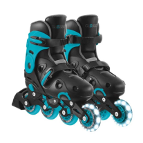 Детски ролери със светещи колела GLOBBER 2 в 1 р-р 34-37 Сини