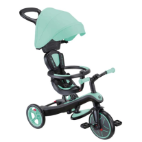 Детска триколка с родителски контрол и сенник 4в1 Globber Explorer Trike Ментово зелена