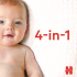 ПЕЛЕНИ HUGGIES EXTRA CARE, РАЗМЕР 2, 3-6 КГ, 58 БРОЯ