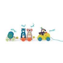 Играчка за дърпане Moulin Roty, Влак