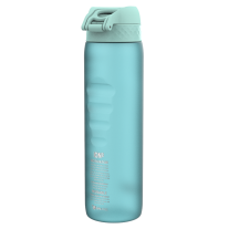 Бутилка за вода Ion8 Mot., рециклирана пластмаса,1000ml, Sonic blue