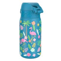 Бутилка за вода Ion8 Print, метална, 400ml, ФЛАМИНГО