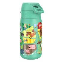 Бутилка за вода Ion8 Print, метална, 400ml, ФЕРМА
