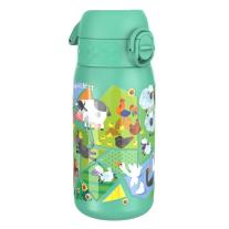 Бутилка за вода Ion8 Print, метална, 400ml, ФЕРМА