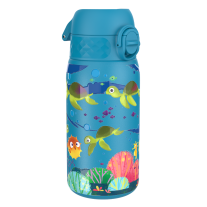 Бутилка за вода Ion8 Print, метална, 400ml, Sea Turtle